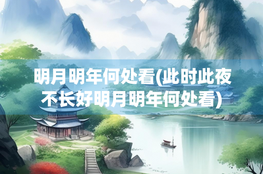明月明年何处看(此时此夜不长好明月明年何处看)