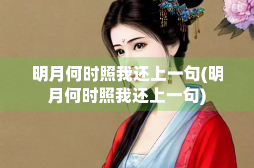 明月何时照我还上一句(明月何时照我还上一句)