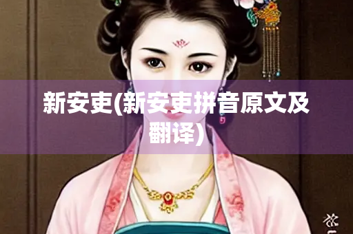 新安吏(新安吏拼音原文及翻译)