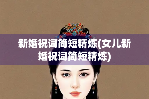 新婚祝词简短精炼(女儿新婚祝词简短精炼)