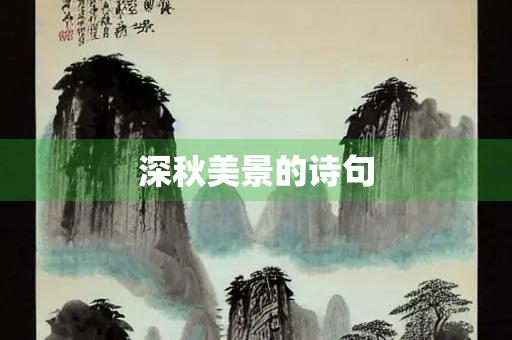 深秋美景的诗句