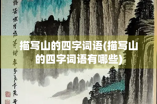 描写山的四字词语(描写山的四字词语有哪些) 描写山的四字词语(描写山的四字词语有哪些)