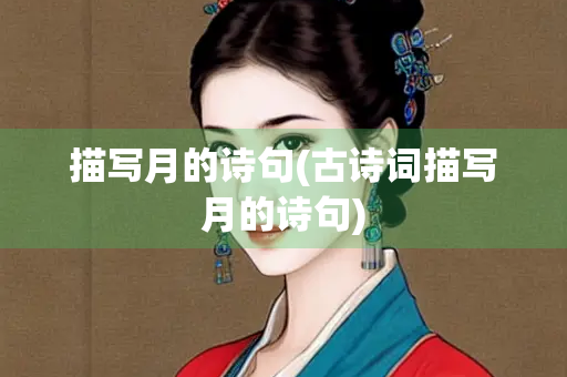 描写月的诗句(古诗词描写月的诗句)