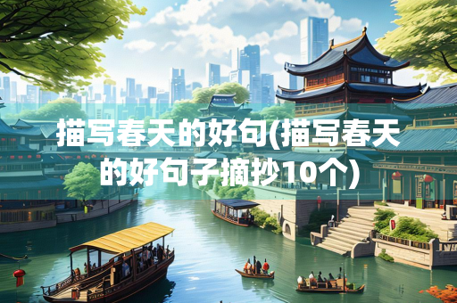 描写春天的好句(描写春天的好句子摘抄10个)