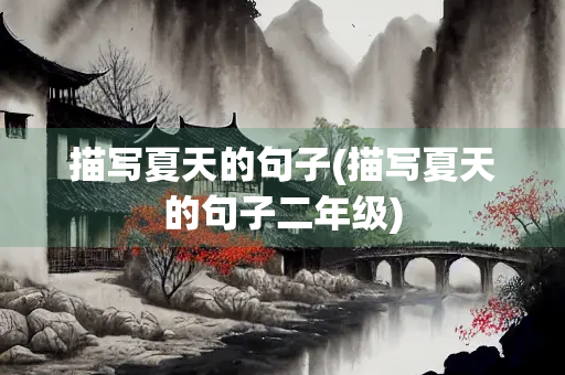 描写夏天的句子(描写夏天的句子二年级)