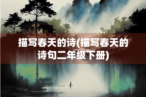 描写春天的诗(描写春天的诗句二年级下册)