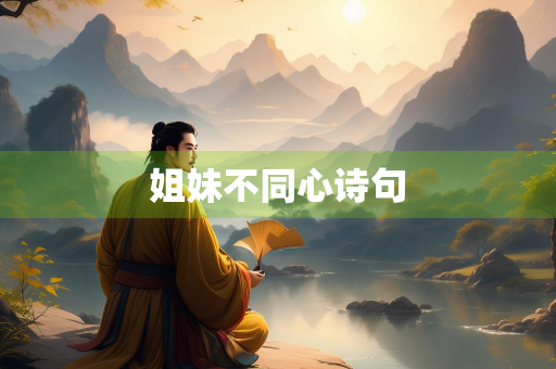 姐妹不同心诗句
