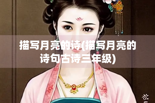 描写月亮的诗(描写月亮的诗句古诗三年级)
