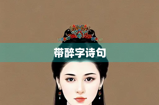 带醉字诗句