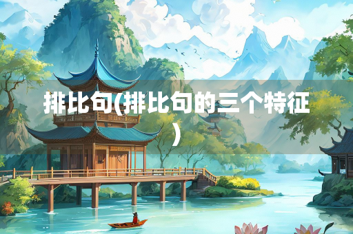排比句(排比句的三个特征)