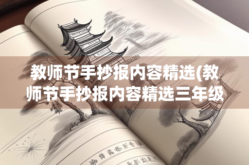 教师节手抄报内容精选(教师节手抄报内容精选三年级)