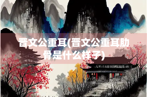 晋文公重耳(晋文公重耳肋骨是什么样子)