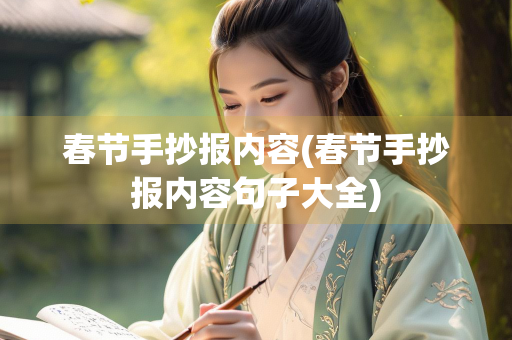 春节手抄报内容(春节手抄报内容句子大全)