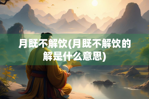 月既不解饮(月既不解饮的解是什么意思)