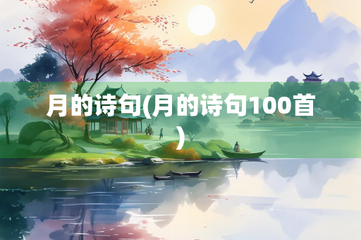 月的诗句(月的诗句100首)