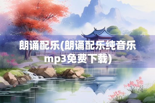 朗诵配乐(朗诵配乐纯音乐mp3免费下载) 朗诵配乐(朗诵配乐纯音乐mp3免费下载)