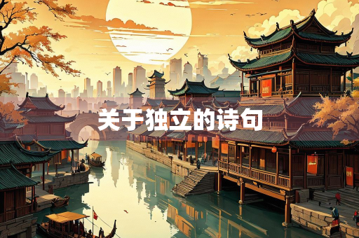 关于独立的诗句