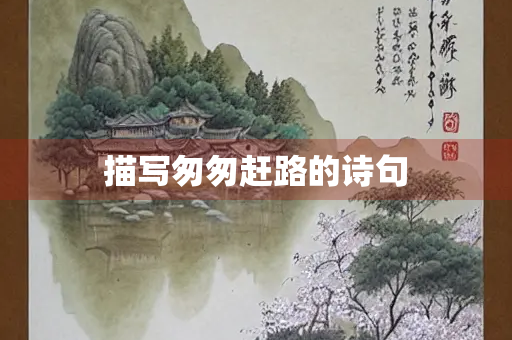 描写匆匆赶路的诗句
