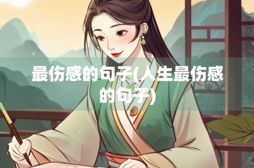 最伤感的句子(人生最伤感的句子)