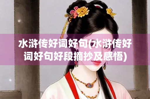 水浒传好词好句(水浒传好词好句好段摘抄及感悟)