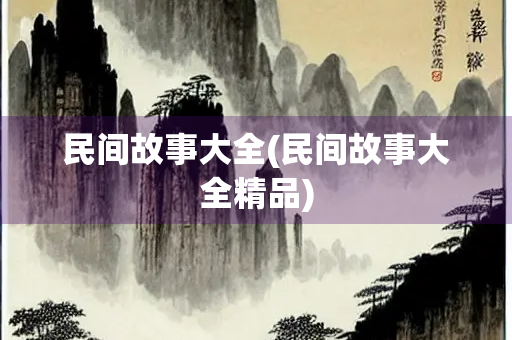 民间故事大全(民间故事大全精品)