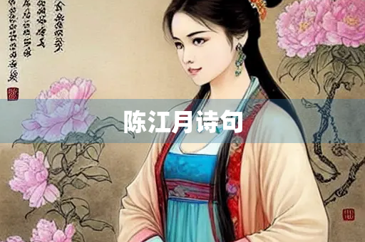 陈江月诗句