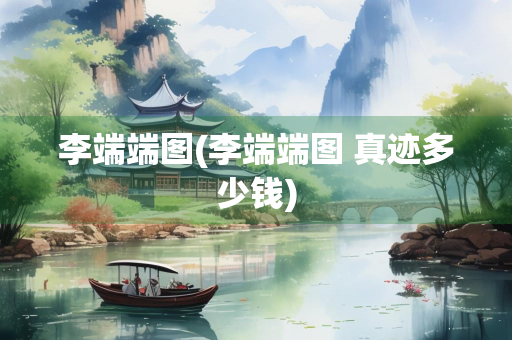 李端端图(李端端图 真迹多少钱) 李端端图(李端端图 真迹多少钱)