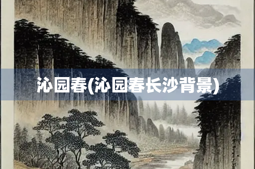 沁园春(沁园春长沙背景) 沁园春(沁园春长沙背景)