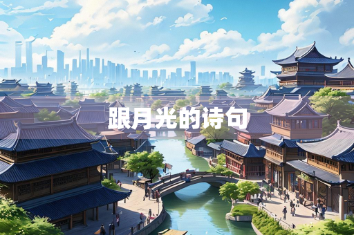 跟月光的诗句