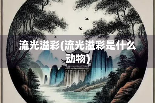流光溢彩(流光溢彩是什么动物) 流光溢彩(流光溢彩是什么动物)