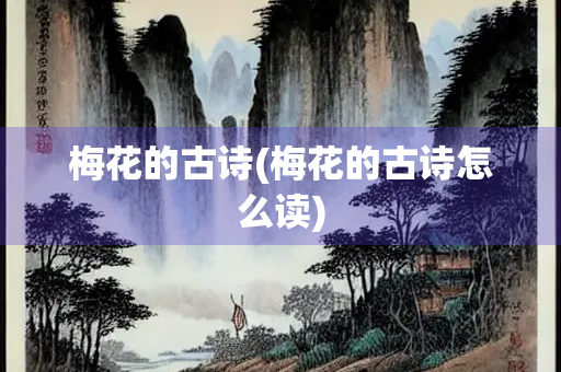 梅花的古诗(梅花的古诗怎么读)