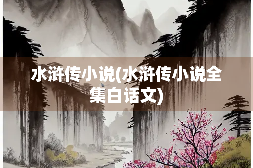 水浒传小说(水浒传小说全集白话文) 水浒传小说(水浒传小说全集白话文)