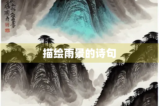 描绘雨景的诗句