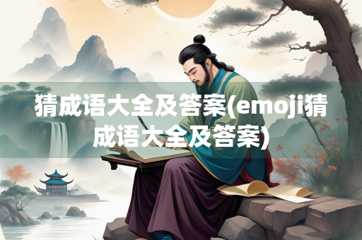 猜成语大全及答案(emoji猜成语大全及答案) 猜成语大全及答案(emoji猜成语大全及答案)