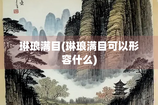 琳琅满目(琳琅满目可以形容什么)