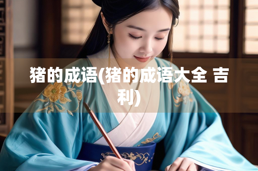 猪的成语(猪的成语大全 吉利)