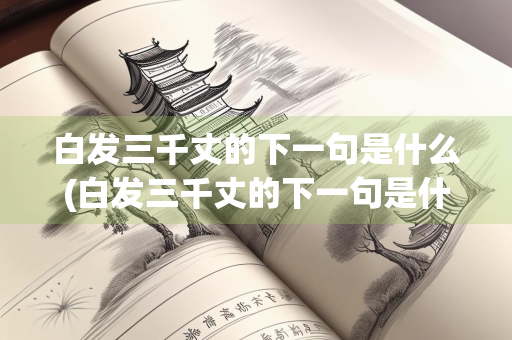 白发三千丈的下一句是什么(白发三千丈的下一句是什么诗)