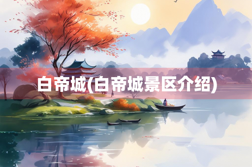白帝城(白帝城景区介绍)