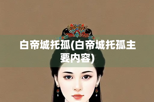 白帝城托孤(白帝城托孤主要内容)