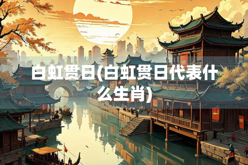 白虹贯日(白虹贯日代表什么生肖)