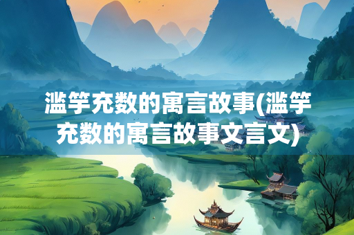 滥竽充数的寓言故事(滥竽充数的寓言故事文言文)