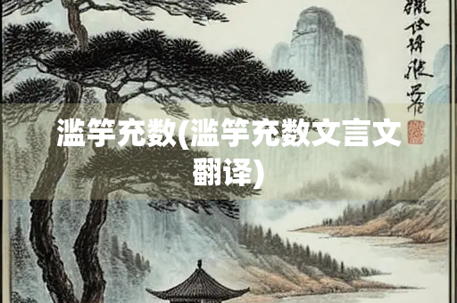 滥竽充数(滥竽充数文言文翻译)