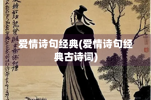 爱情诗句经典(爱情诗句经典古诗词)