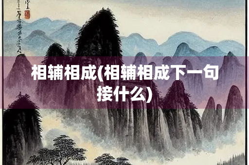 相辅相成(相辅相成下一句接什么)