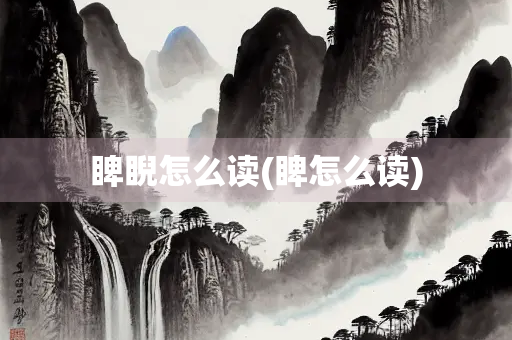 睥睨怎么读(睥怎么读)