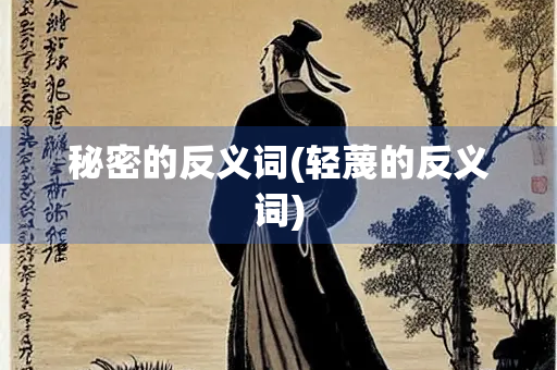 秘密的反义词(轻蔑的反义词) 秘密的反义词(轻蔑的反义词)