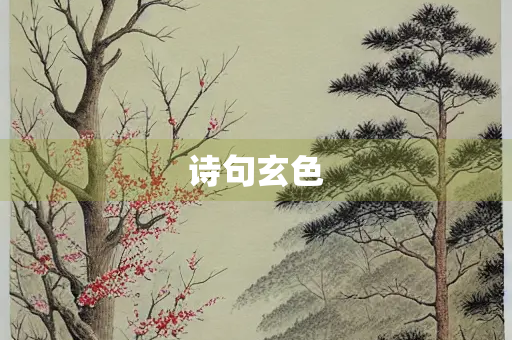 诗句玄色