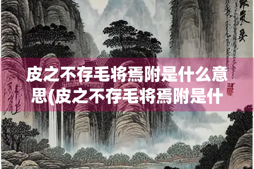 皮之不存毛将焉附是什么意思(皮之不存毛将焉附是什么意思下一句)