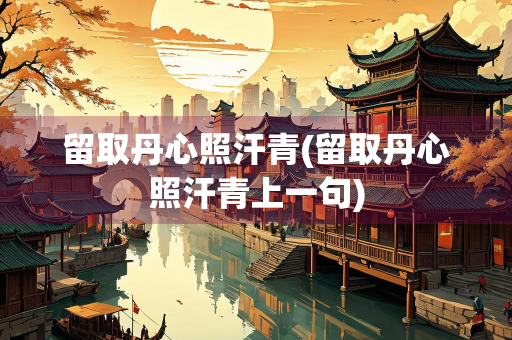 留取丹心照汗青(留取丹心照汗青上一句)