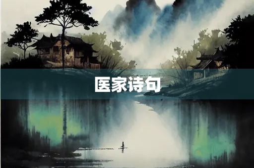 医家诗句
